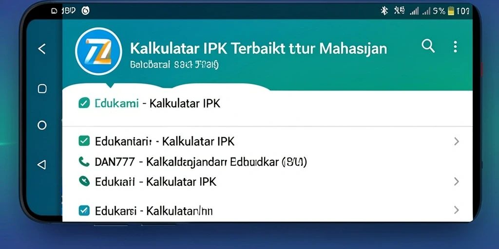 Tampilan antarmuka Kalkulator IPK DAN777 yang user-friendly.