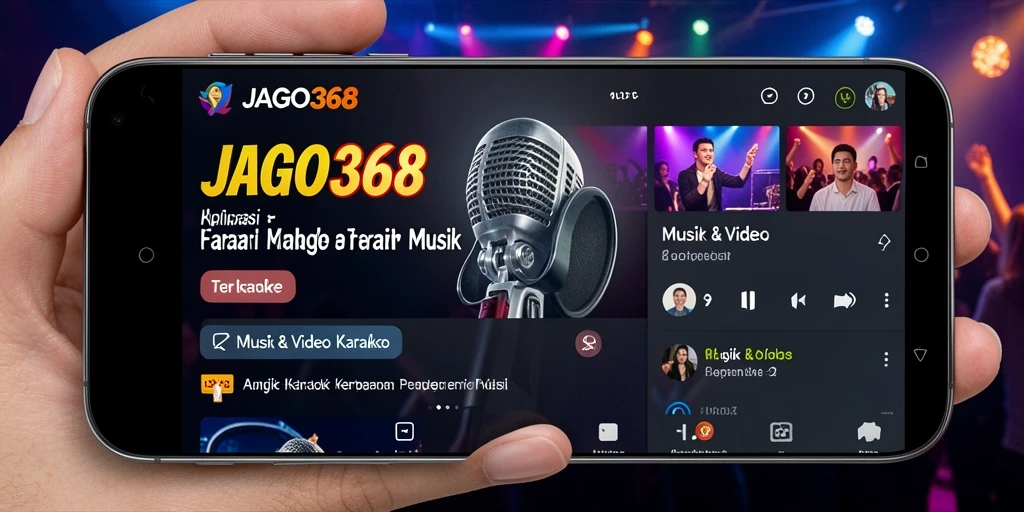 Tampilan antarmuka JAGO368 saat gunakan fitur Karaoke.