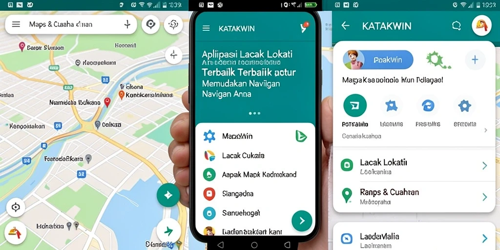 Screenshot utama KATAKWIN menampilkan antarmuka pelacakan lokasi yang jelas.