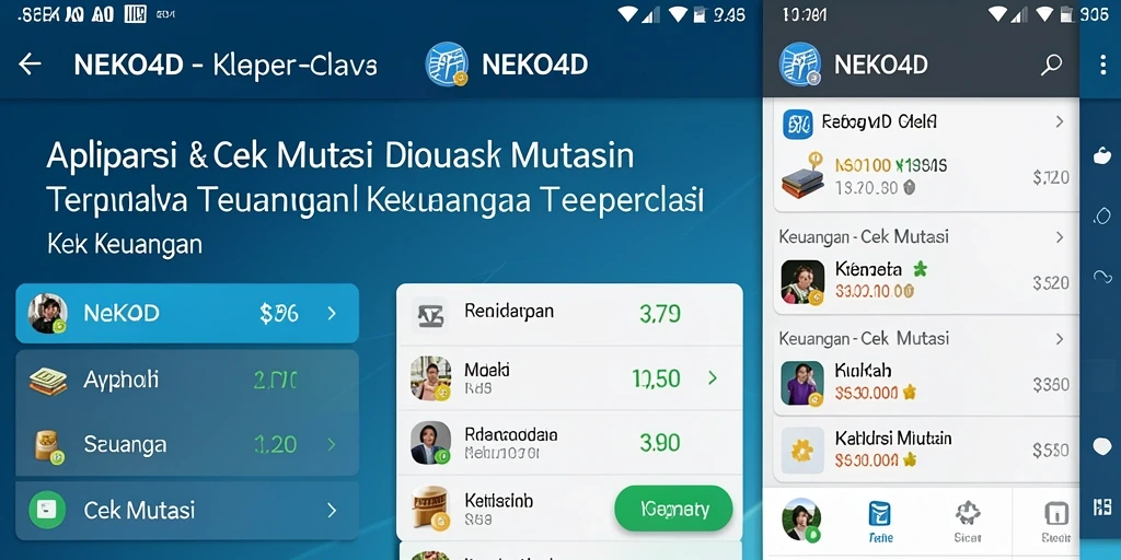 Antarmuka NEKO4D yang user-friendly untuk Cek Mutasi Keuangan.