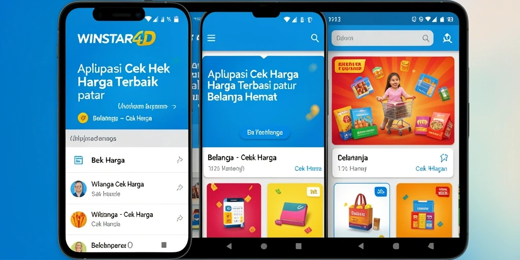 Tampilan antarmuka aplikasi Cek Harga WINSTAR4D yang menarik dan mudah digunakan.